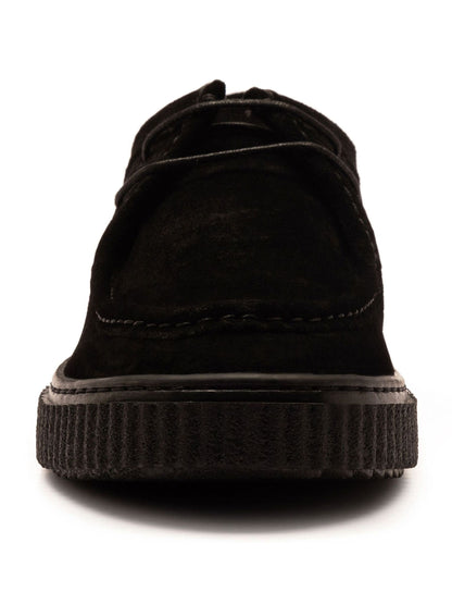 Off The Hook Grey Black Hetfield Leather Lace-Up Casual Boat Shoes image 4