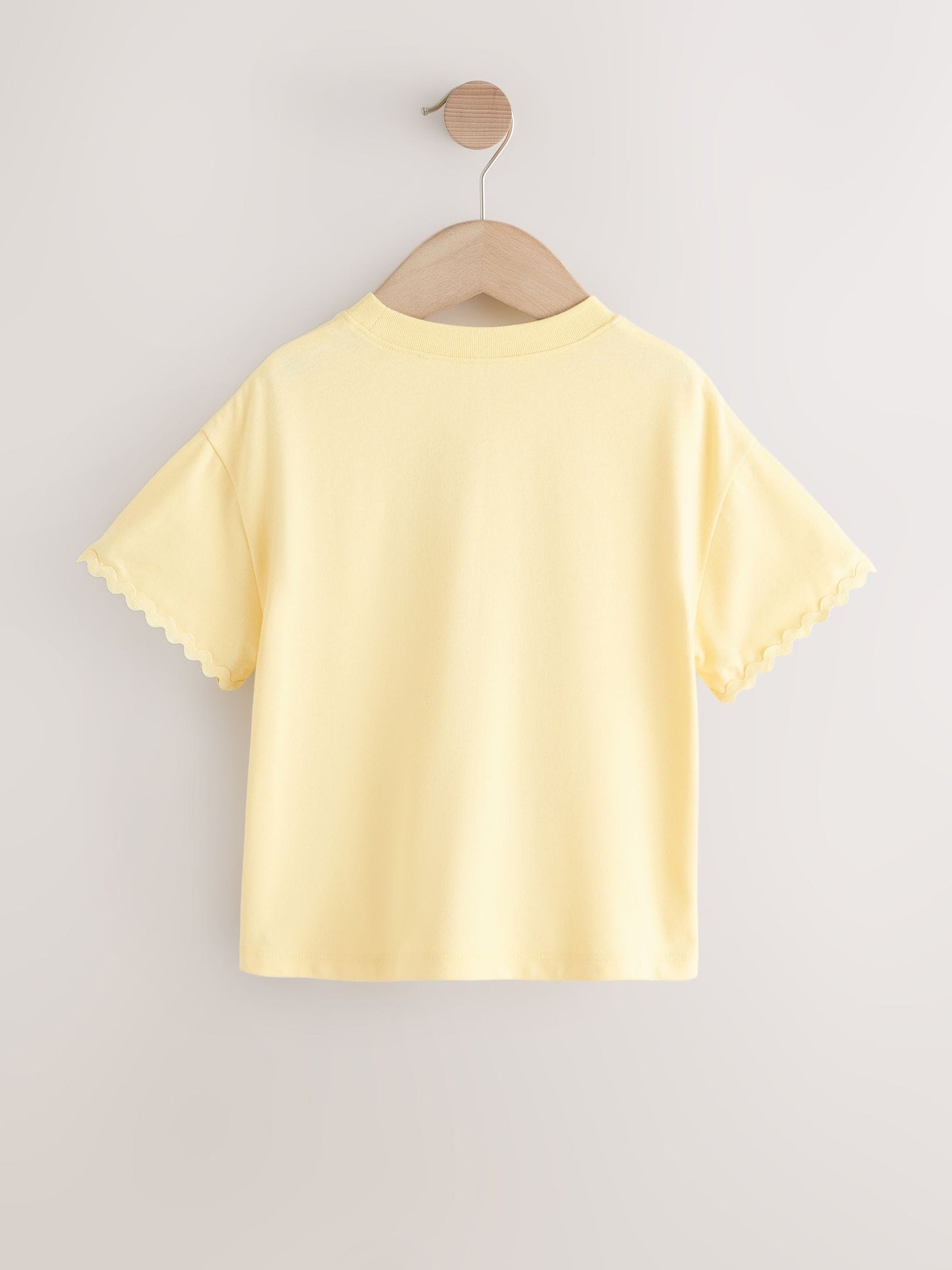 Yellow Short Sleeve Ric Rac Trim T-Shirt (3mths-7yrs) image 4