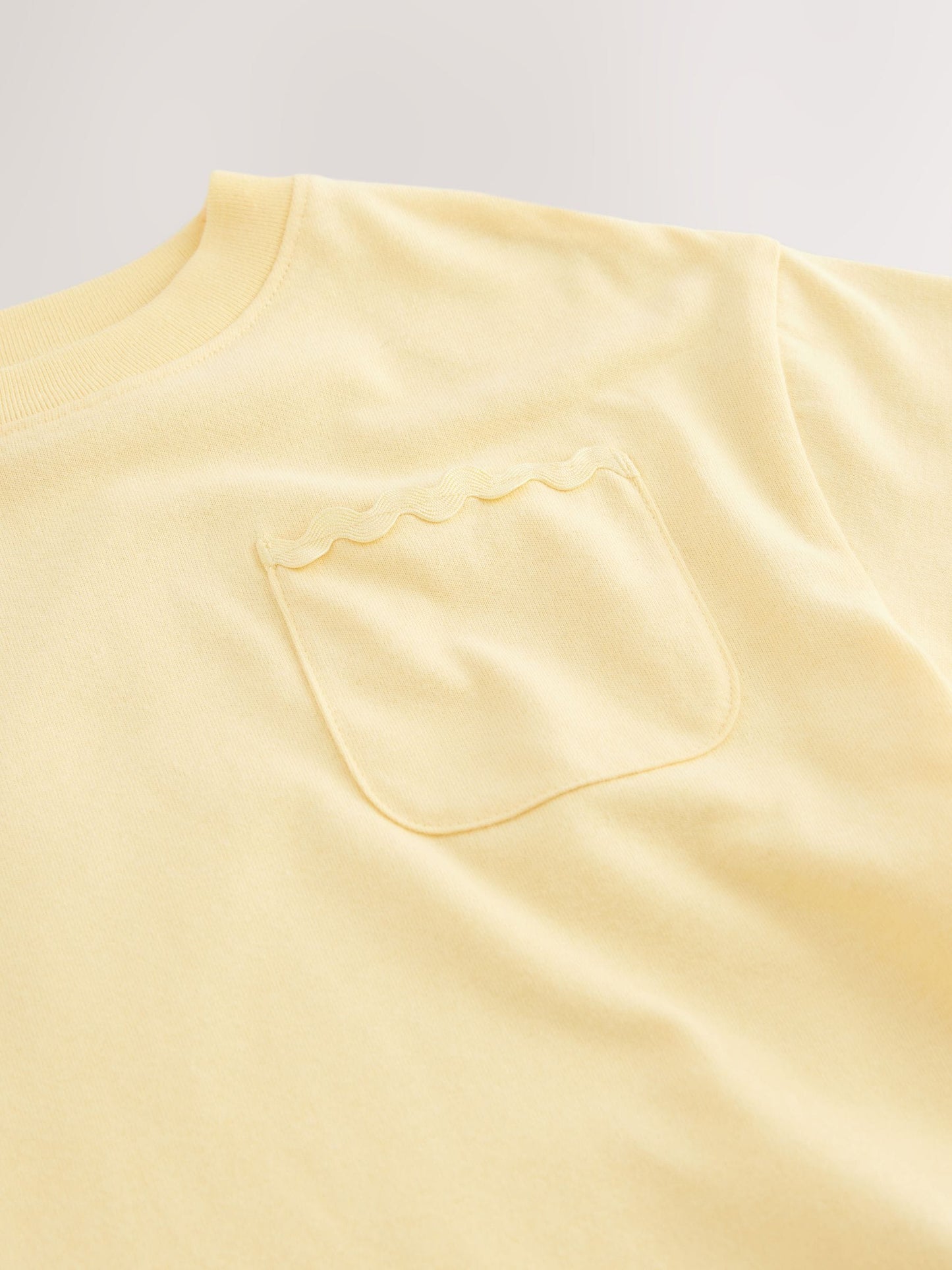 Yellow Short Sleeve Ric Rac Trim T-Shirt (3mths-7yrs) image 6