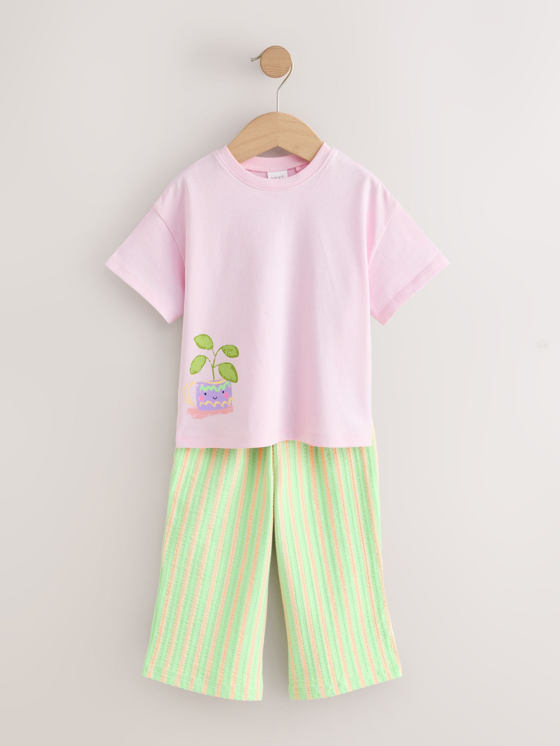 Dsiney Kidz - Pink Plants Character Top & Joggers Set (3mths-7yrs) image 4