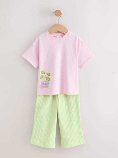 Dsiney Kidz - Pink Plants Character Top & Joggers Set (3mths-7yrs) image 4