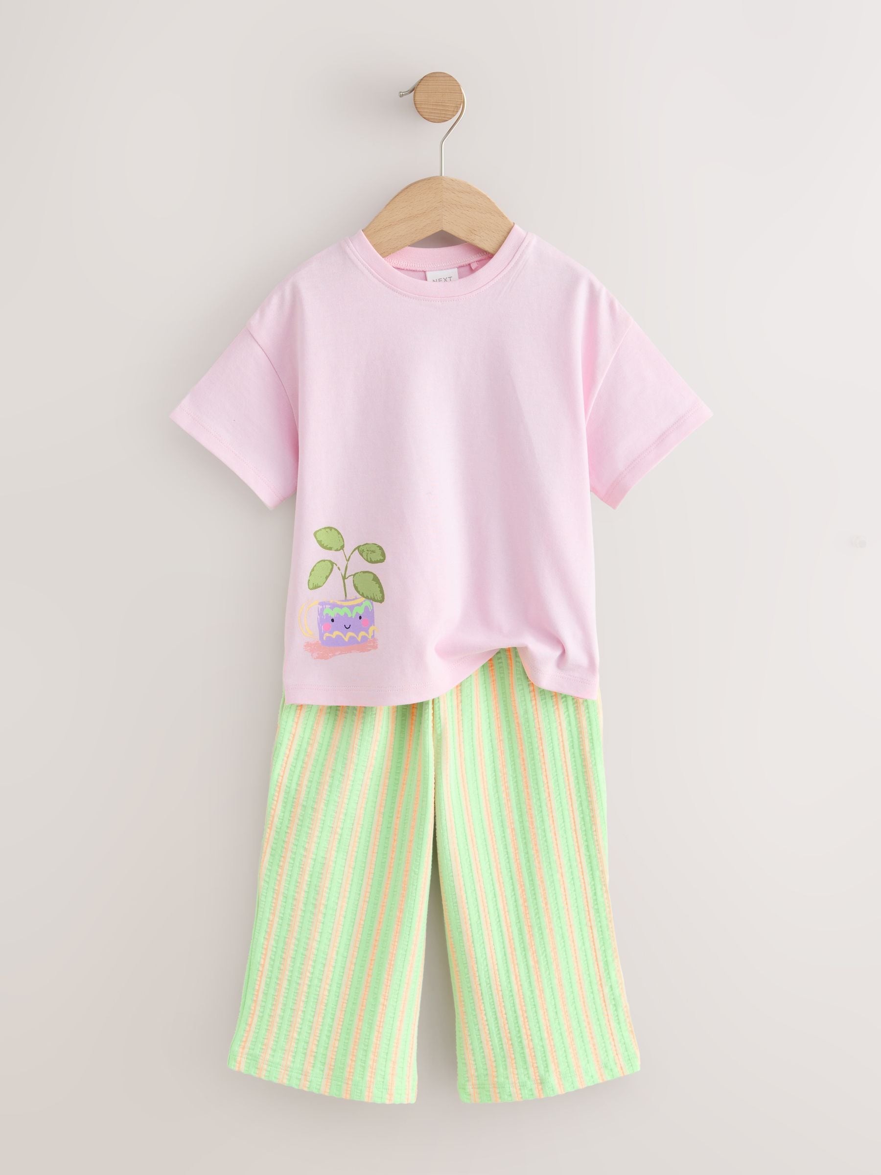 Dsiney Kidz - Pink Plants Character Top & Joggers Set (3mths-7yrs) image 5
