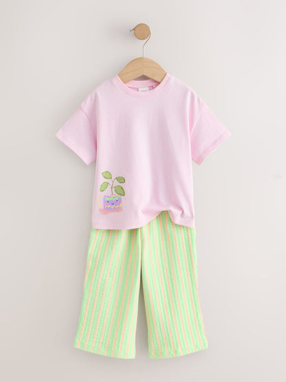 Dsiney Kidz - Pink Plants Character Top & Joggers Set (3mths-7yrs) image 5