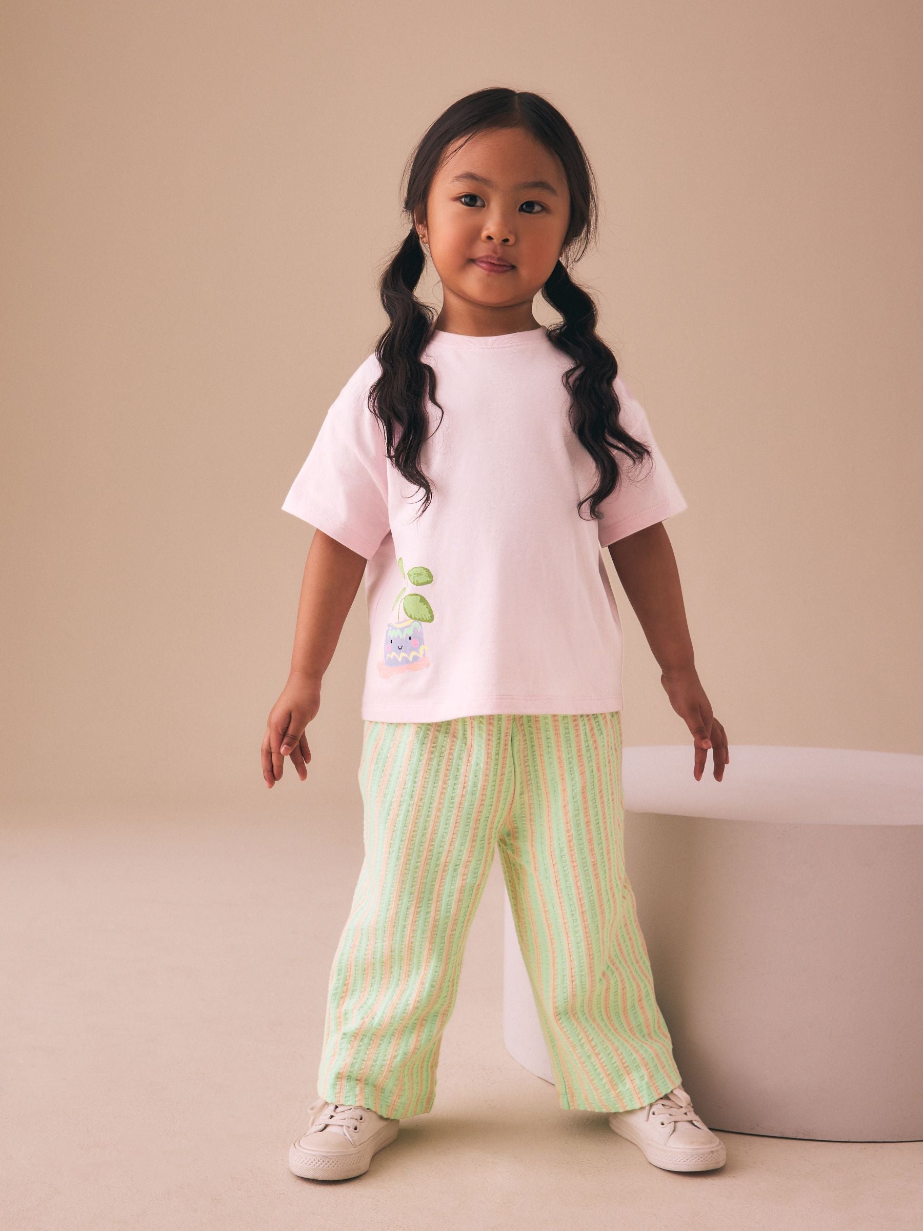 Dsiney Kidz - Pink Plants Character Top & Joggers Set (3mths-7yrs) image 1