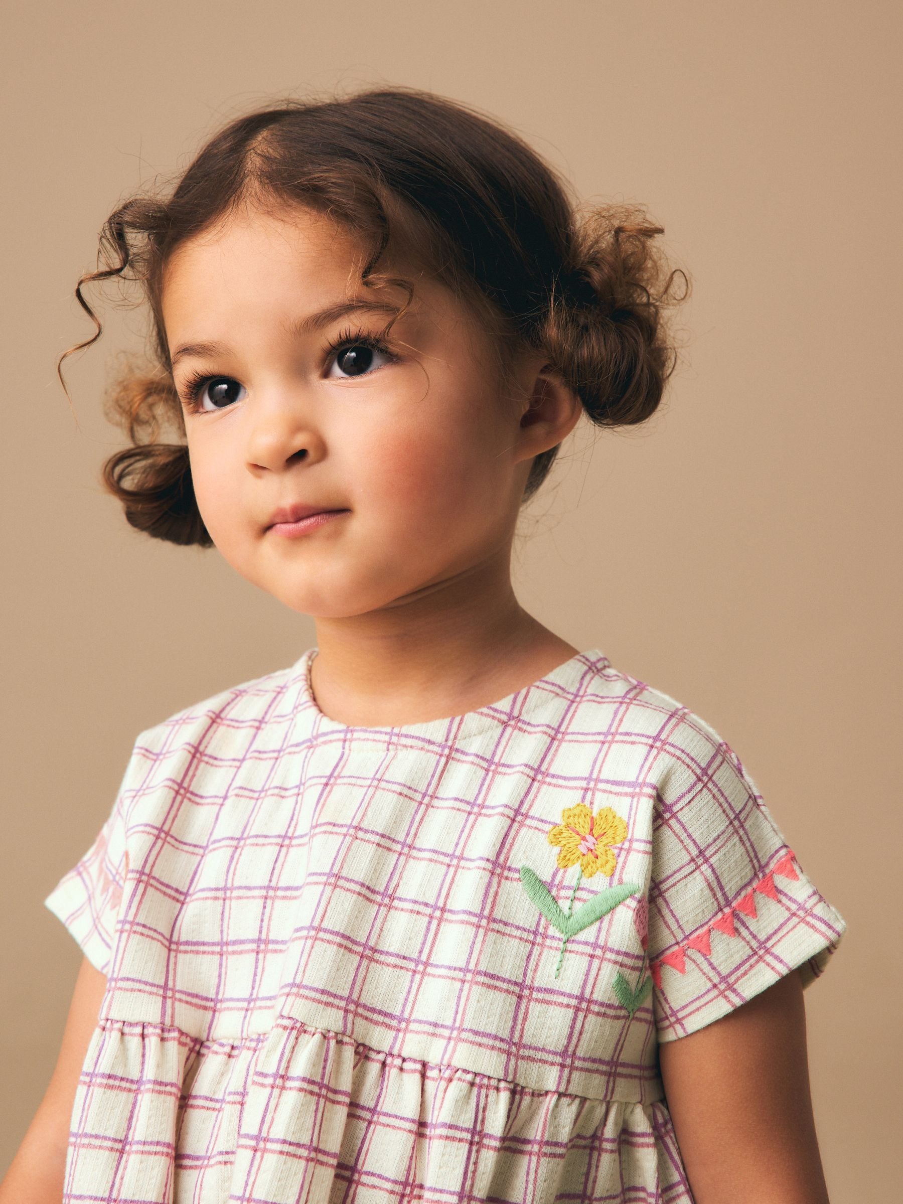 Purple Fruit Embroidery Peplum Top and Cycle Shorts Set (3mths-7yrs) image 6