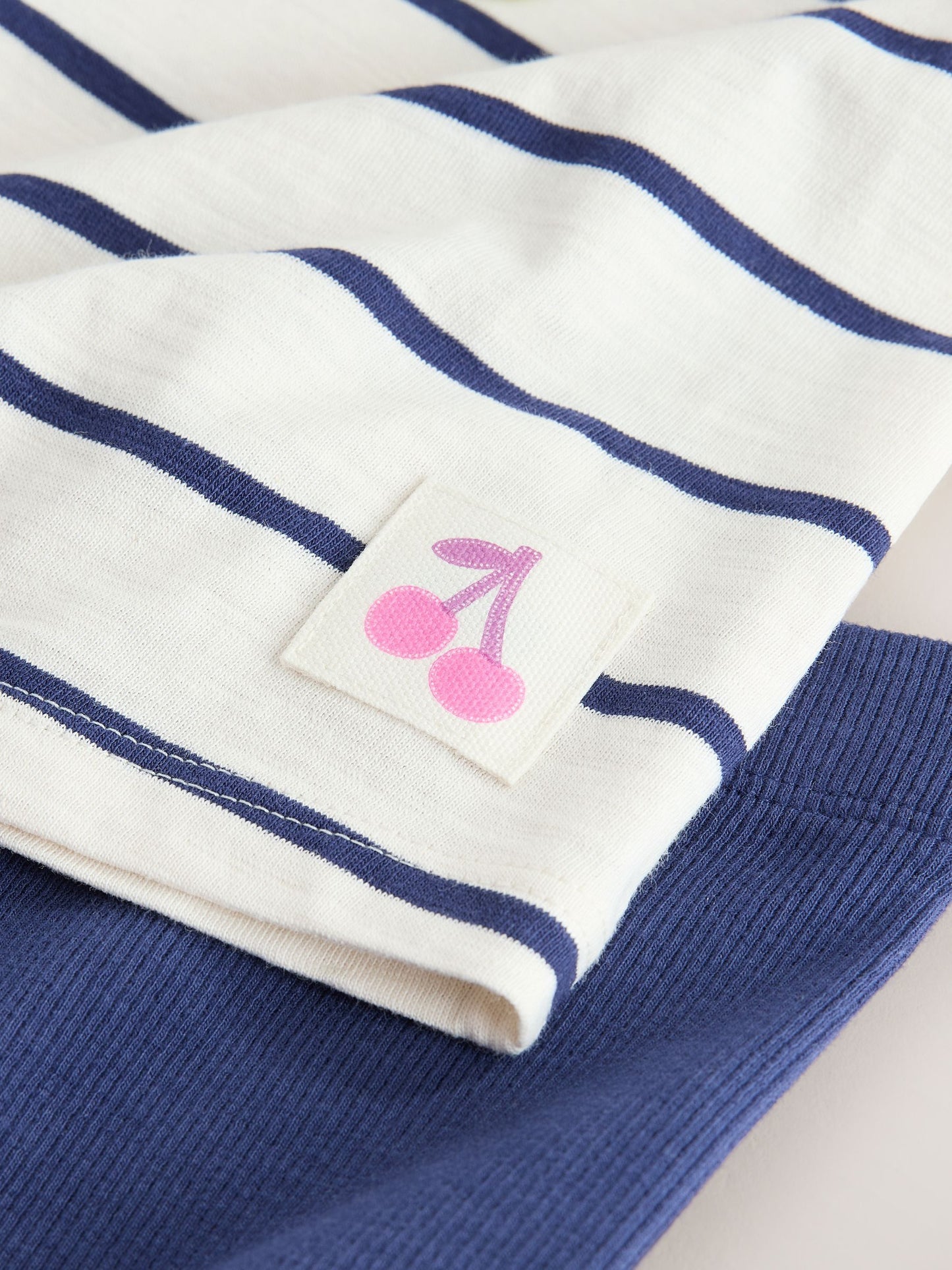Blue/Ecru Short Sleeve T Shirt and Cycle Shorts Set (3mths-7yrs) image 9