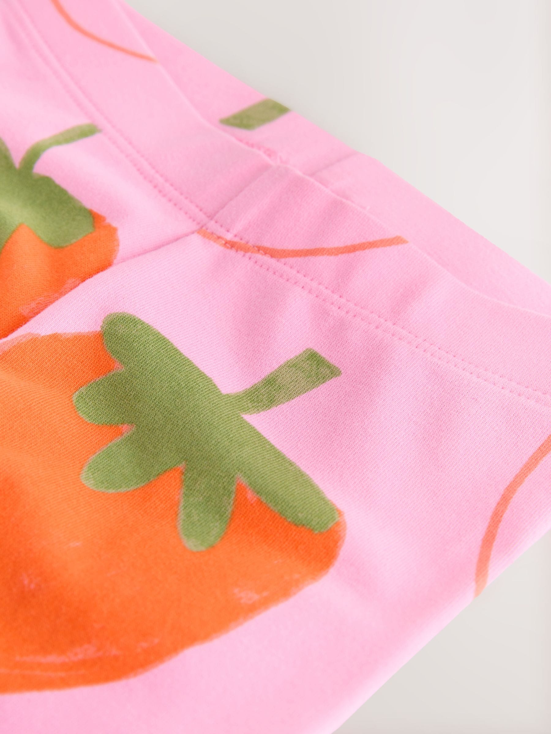 Pink Strawberry Crop Leggings (3mths-7yrs) image 7
