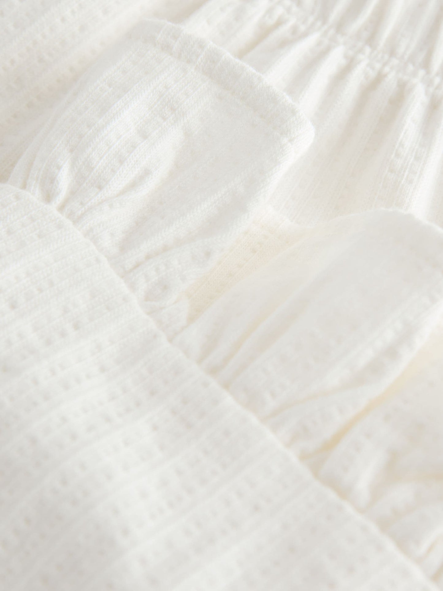 Ecru White Wide Leg Frill Trousers (3mths-7yrs) image 7