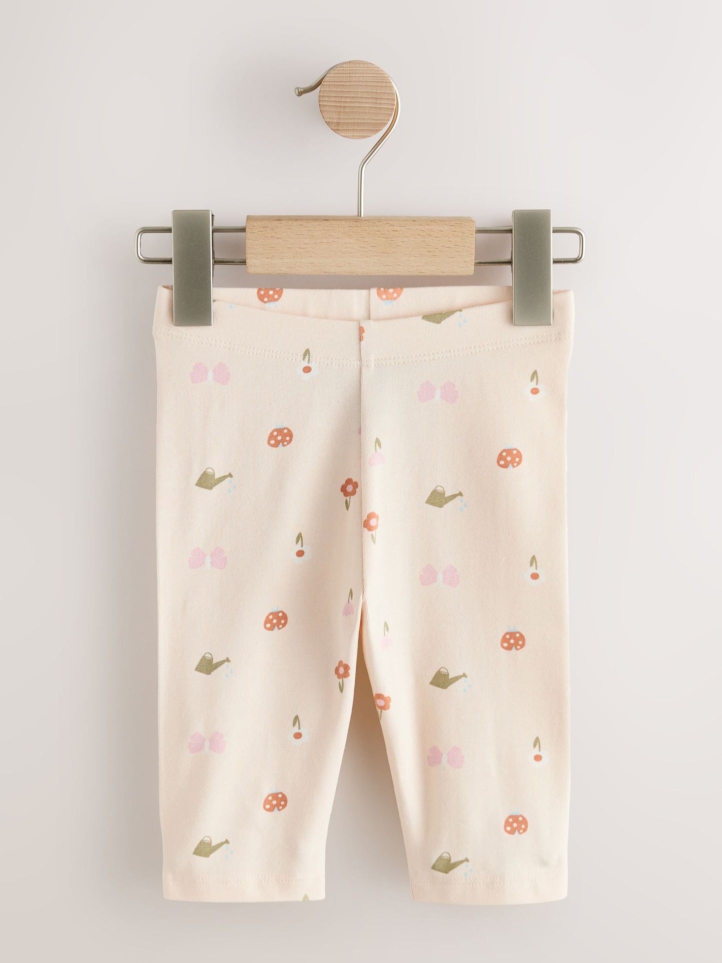 Pale Pink Butterfly Crop Leggings (3mths-7yrs) image 4