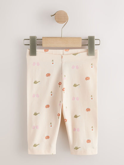 Pale Pink Butterfly Crop Leggings (3mths-7yrs) image 4
