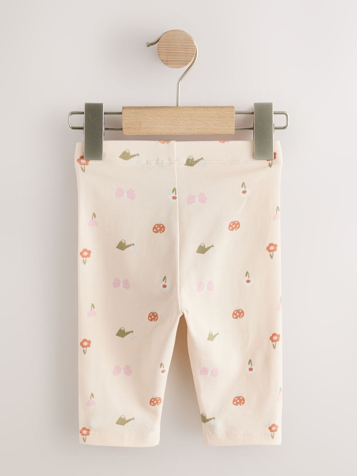 Pale Pink Butterfly Crop Leggings (3mths-7yrs) image 5