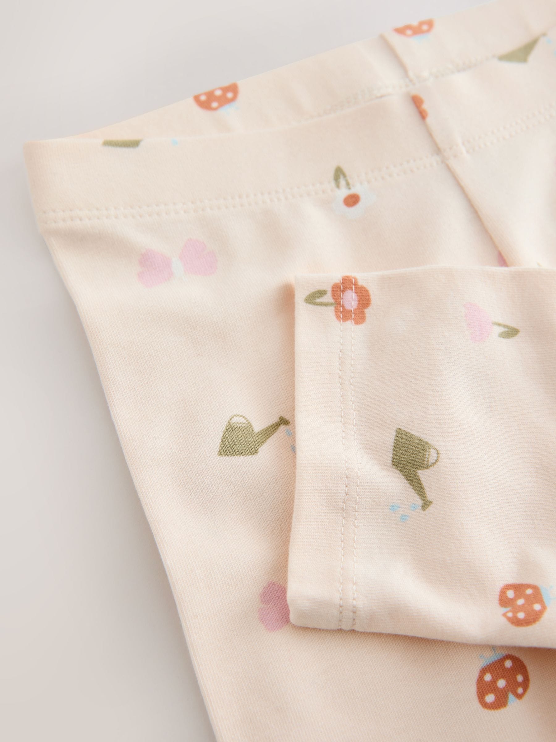Pale Pink Butterfly Crop Leggings (3mths-7yrs) image 7