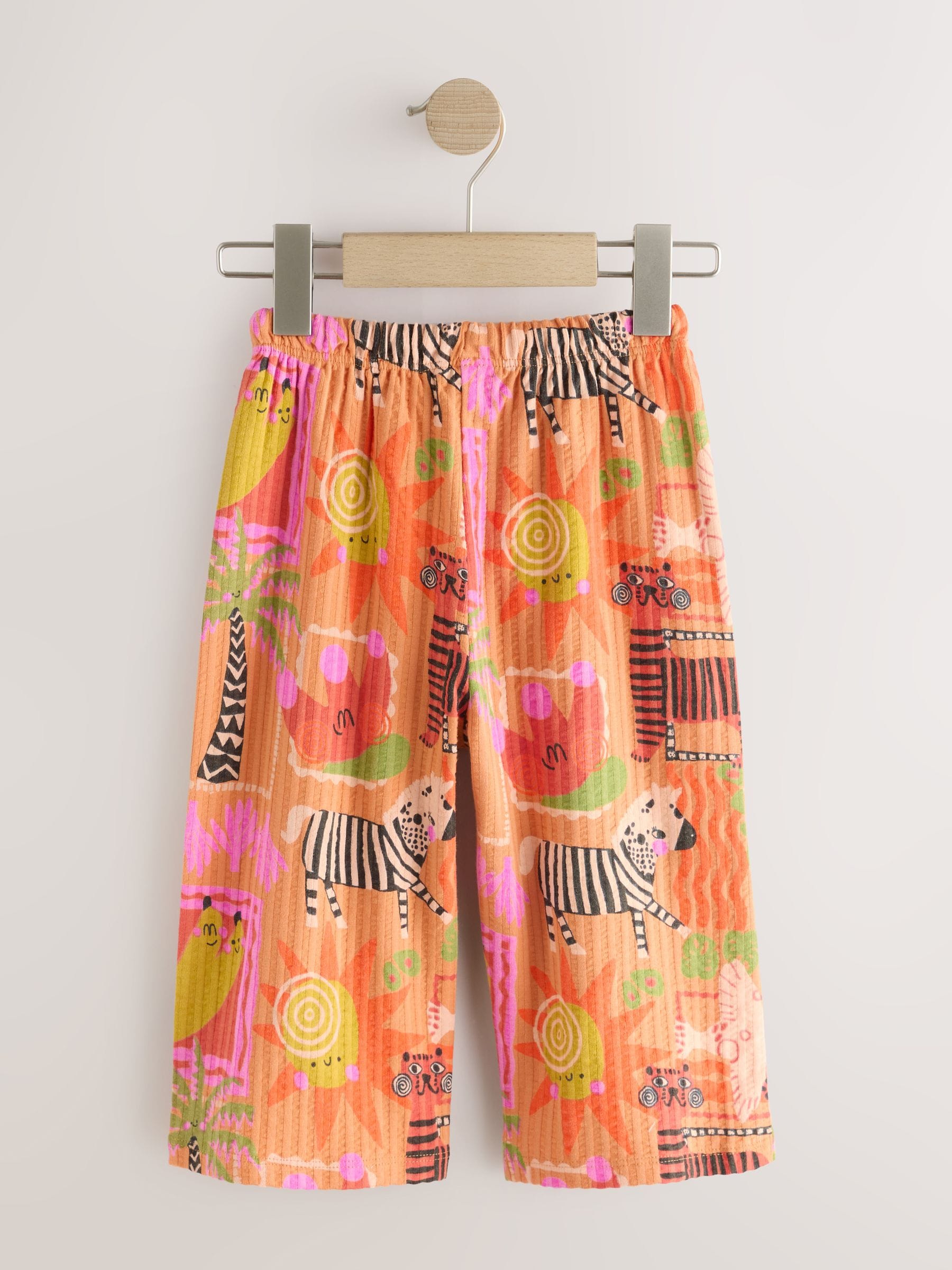 Orange Safari Wide Leg Trousers (3mths-7yrs) image 5