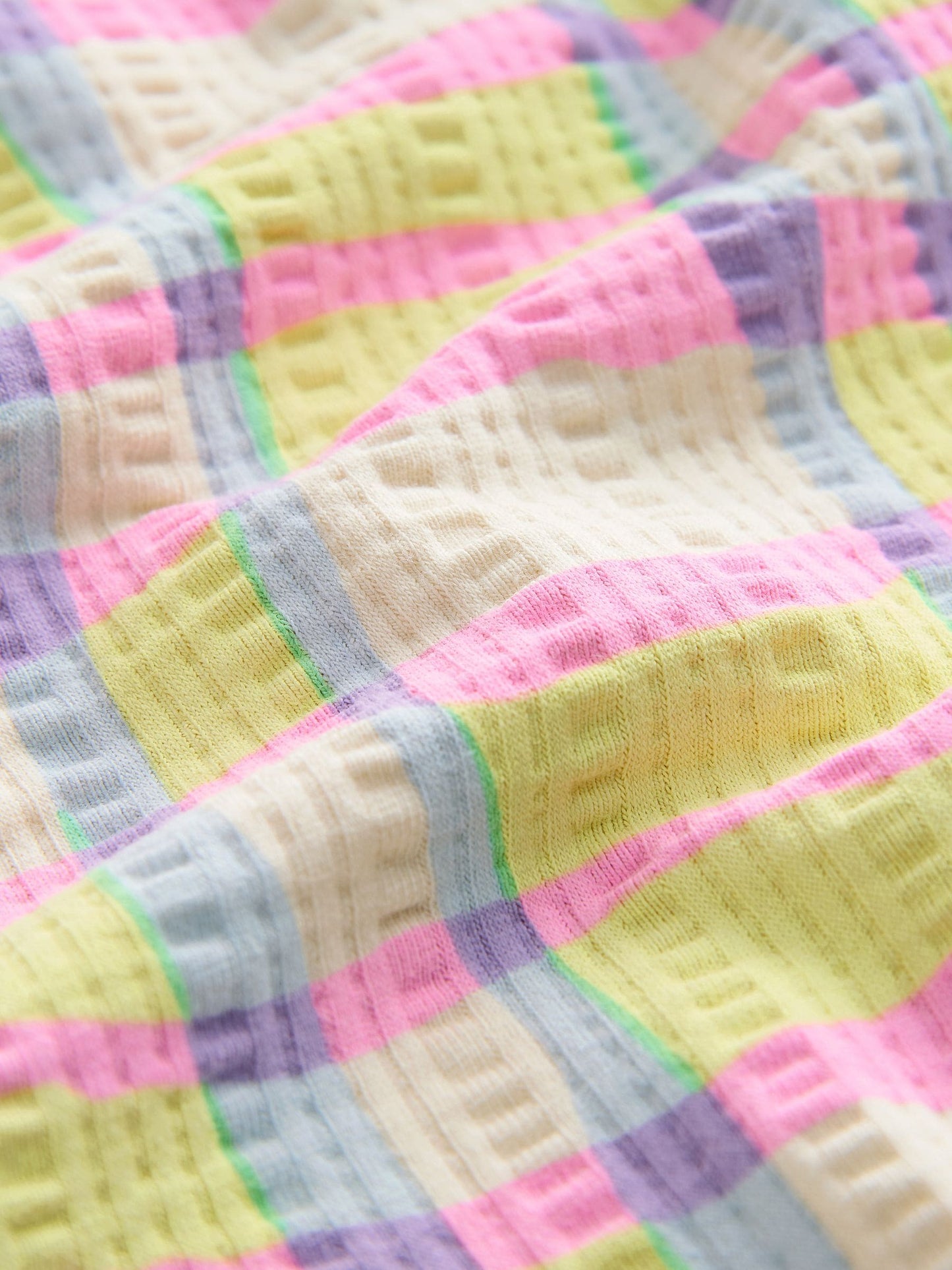Pink/Yellow Check Barrel Leg Trousers (3mths-7yrs) image 7
