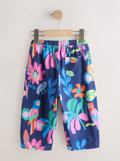 Navy Bird Barrel Leg Trousers (3mths-7yrs) image 5