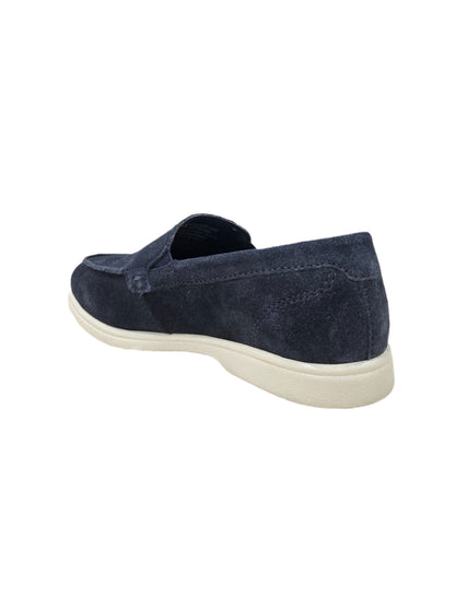 Off The Hook Blue Fenway Suede Leather Slip-On Loafers image 3