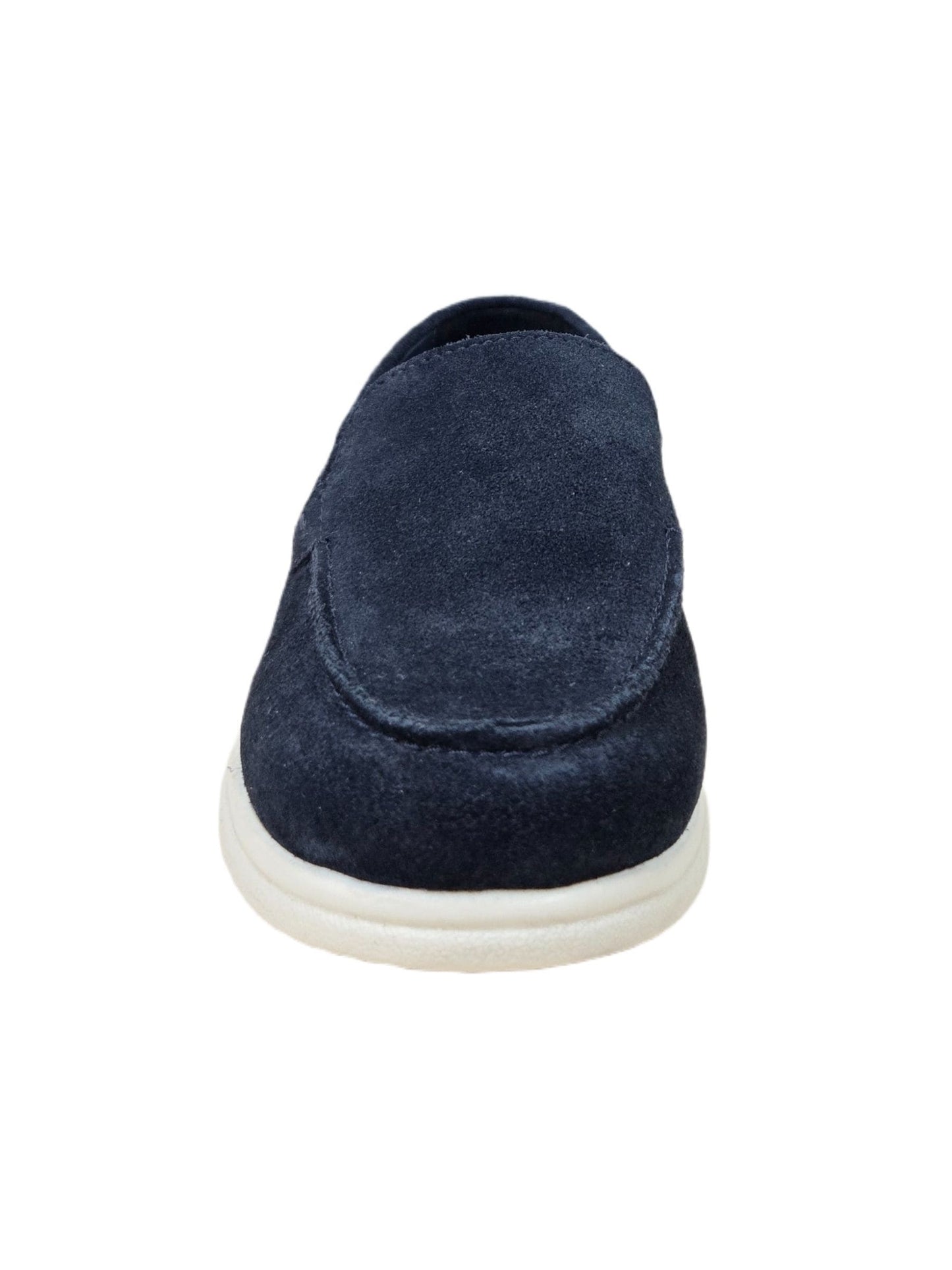 Off The Hook Blue Fenway Suede Leather Slip-On Loafers image 4
