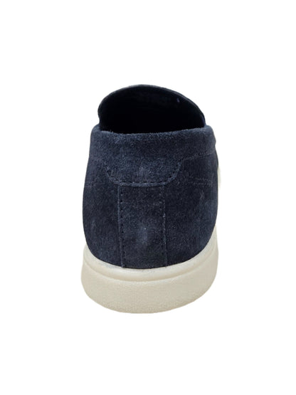 Off The Hook Blue Fenway Suede Leather Slip-On Loafers image 5