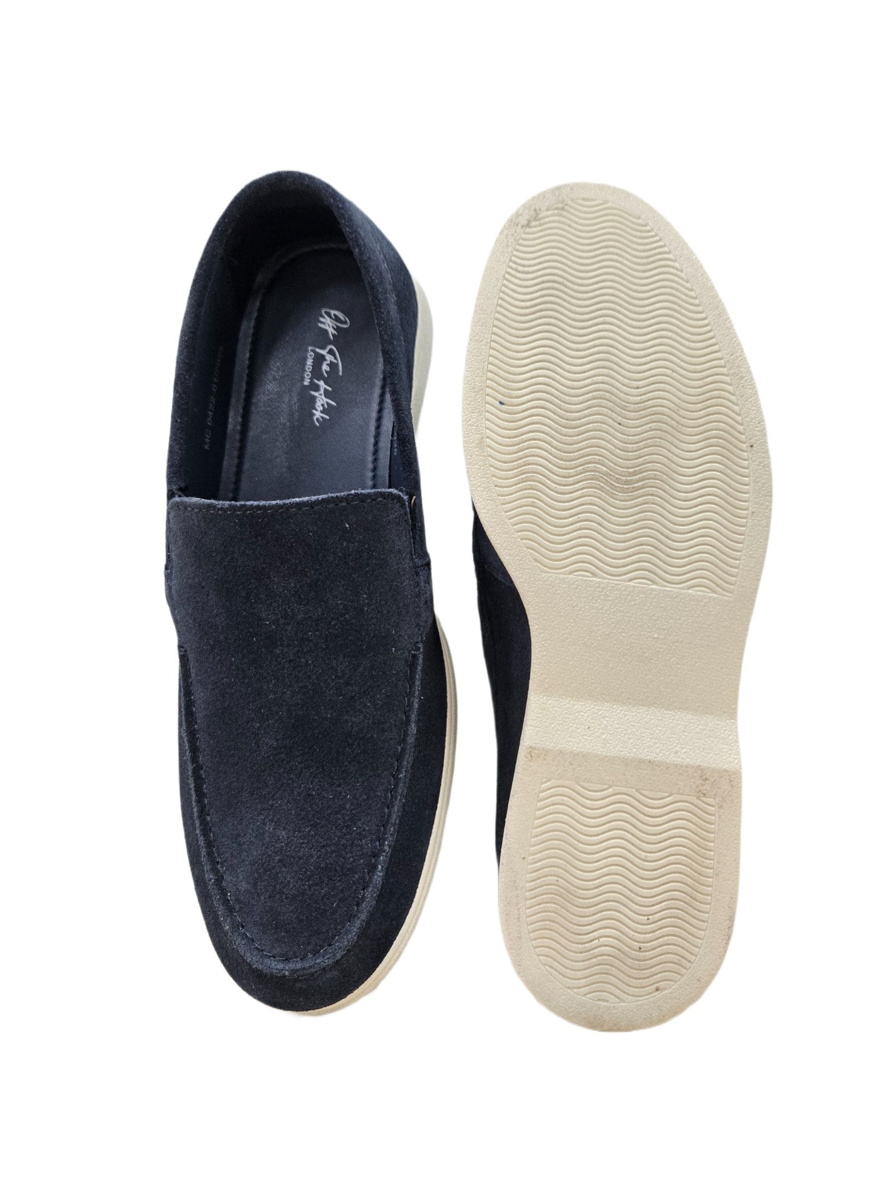 Off The Hook Blue Fenway Suede Leather Slip-On Loafers image 6