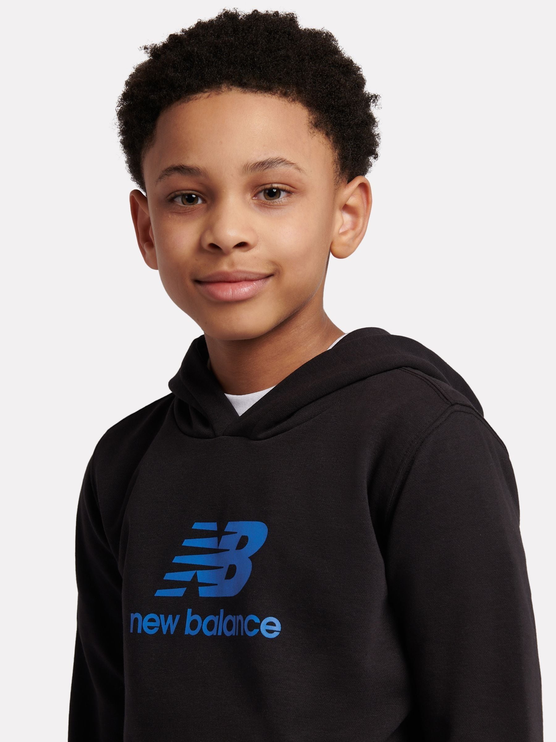 Dsiney Kidz - New Balance Black Stacked Logo Hoodie and Joggers Set image 4