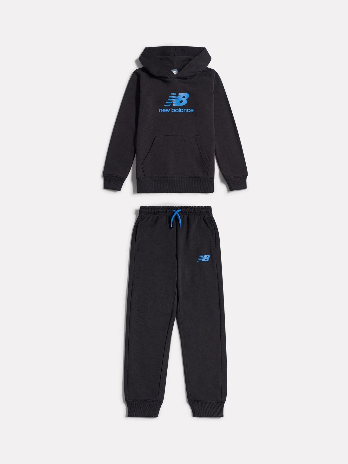 Dsiney Kidz - New Balance Black Stacked Logo Hoodie and Joggers Set image 6