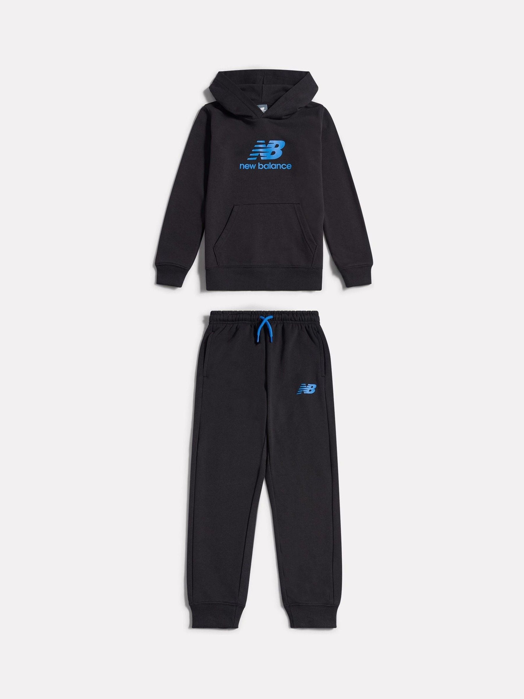 Dsiney Kidz - New Balance Black Stacked Logo Hoodie and Joggers Set image 6