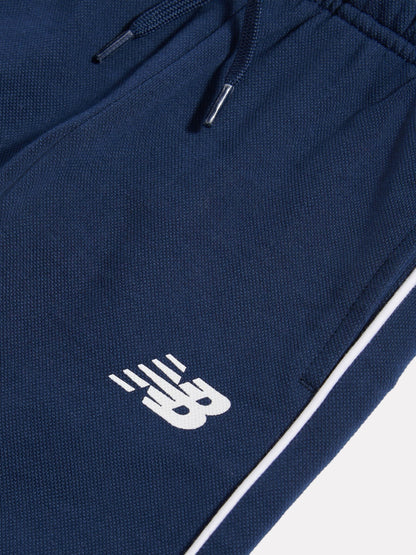 New Balance Blue Double Knit Full Zip Funnel Top + Joggers Set image 4