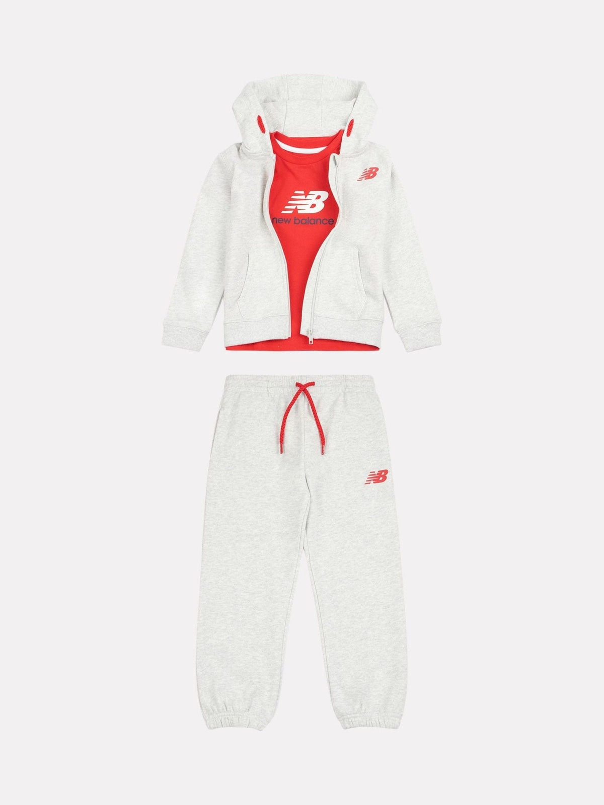 Dsiney Kidz - New Balance Grey FT Zip Thru Hoodie & Joggers Set image 1