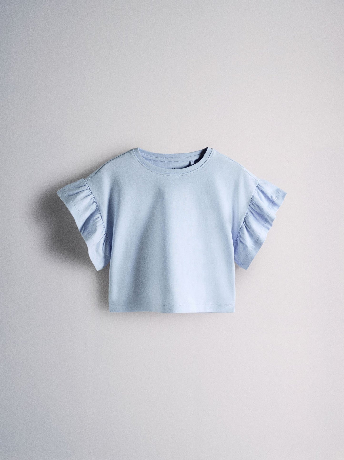 Dsiney Kidz - The Set 4 Pack Frill Sleeve Cotton T-Shirts Navy Blue/Ecru/Stripe image 4