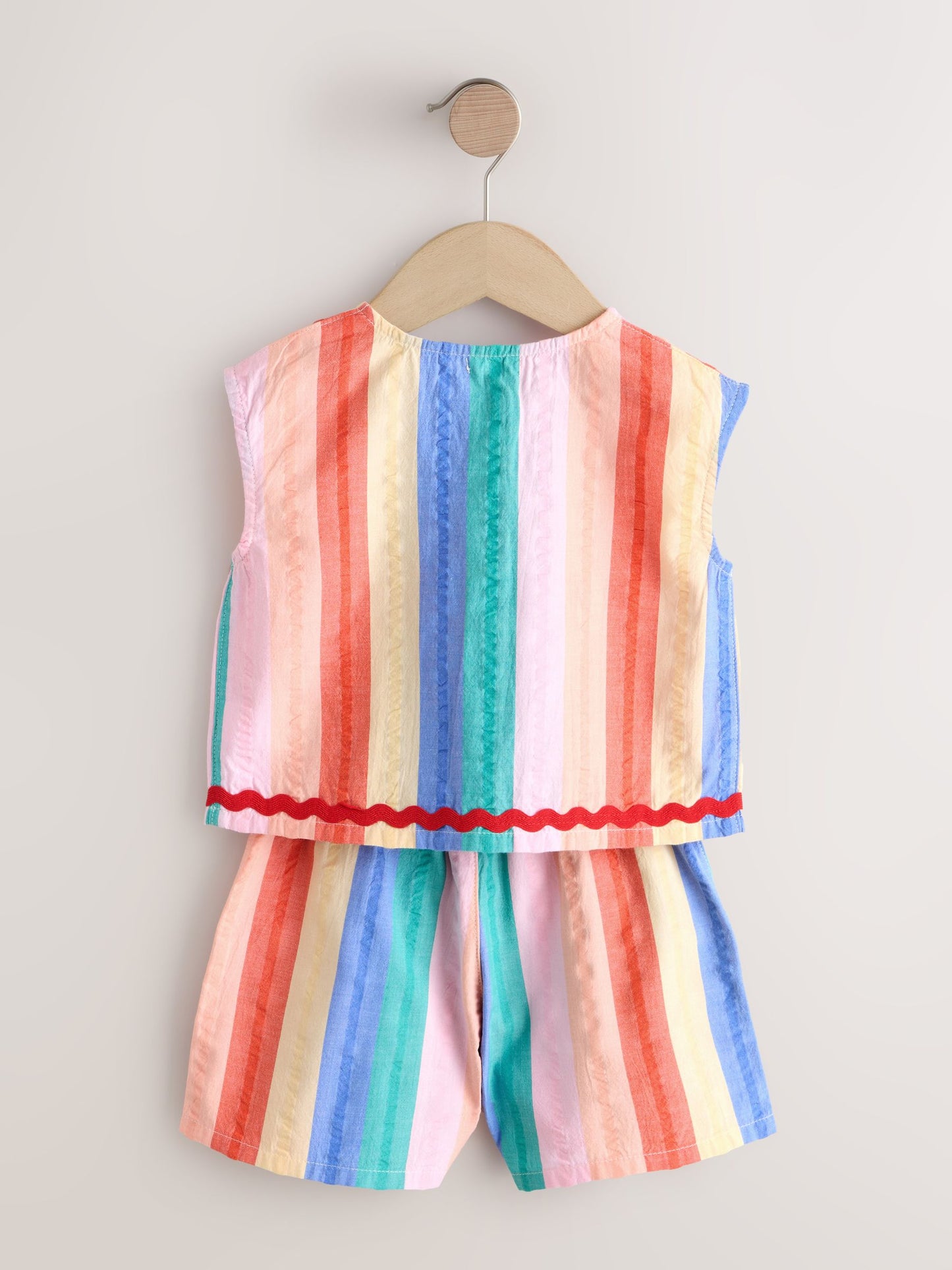 Rainbow Check Ric Rac Sleeveless Top & Shorts Set (3mths-7yrs) image 6