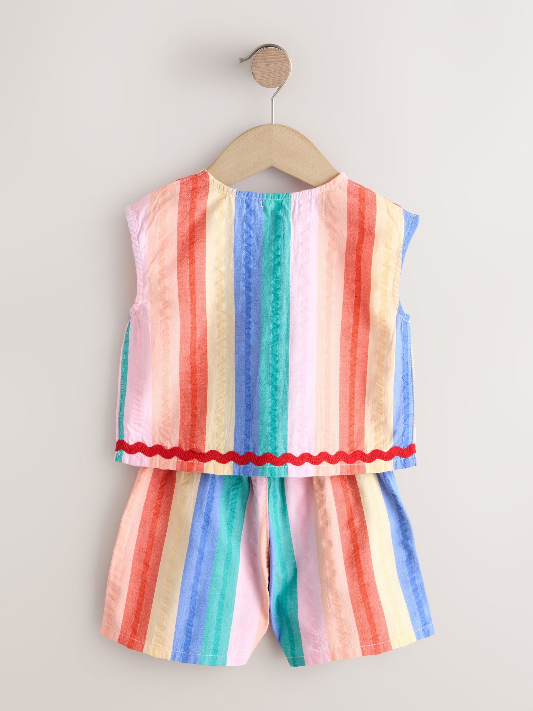 Rainbow Check Ric Rac Sleeveless Top & Shorts Set (3mths-7yrs) image 6