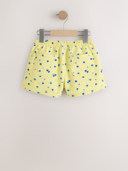 Dsiney Kidz - Yellow/Blue Ditsy Floral Pull On Shorts (3mths-7yrs) image 6