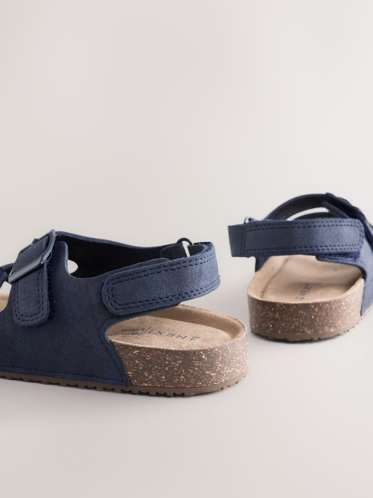 Navy Standard Fit (F) Double Buckle Cushioned Footbed Sandals image 5