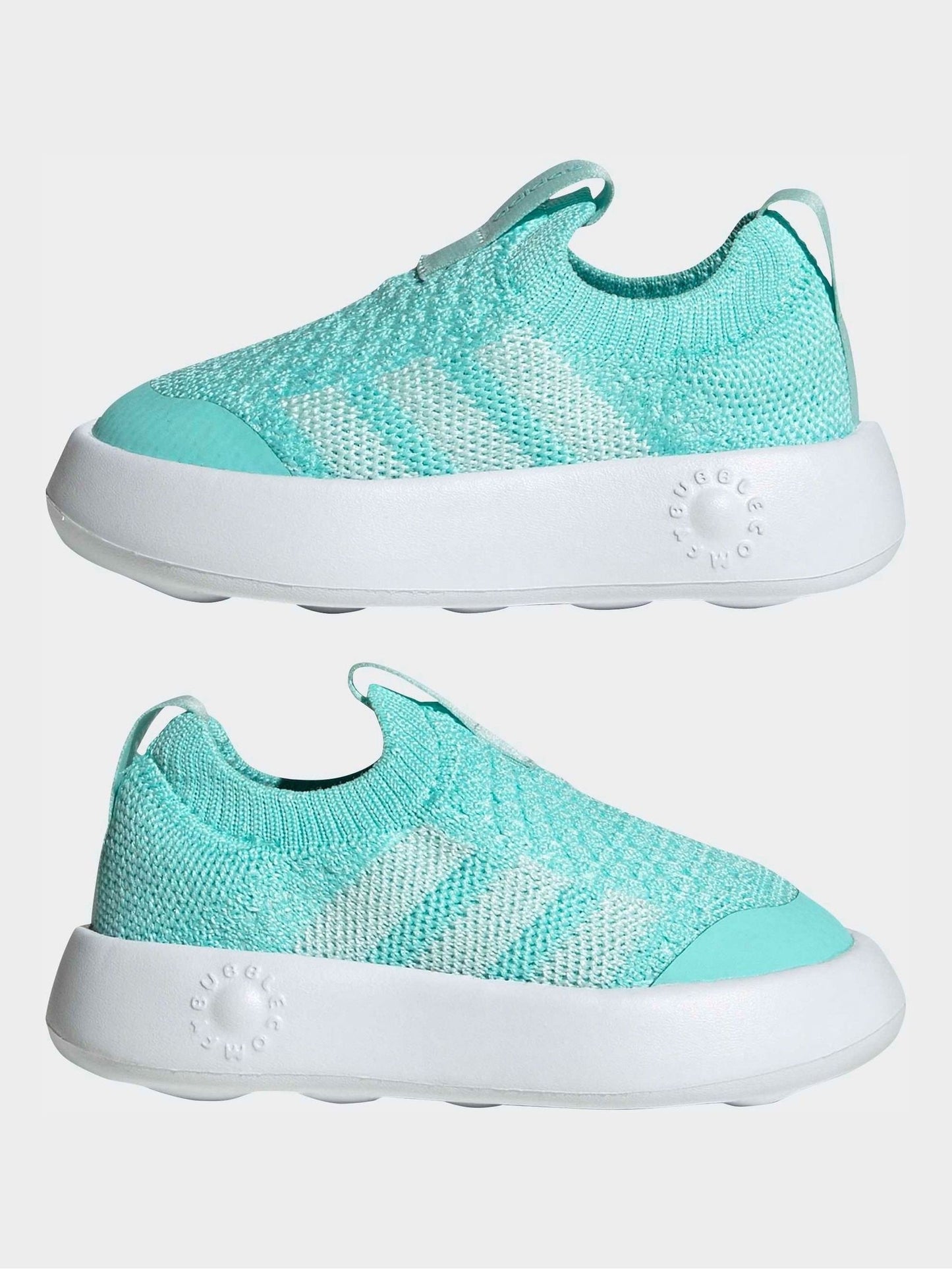 adidas Bright Teal Bubblecomfy Slip On Infant Trainers image 5
