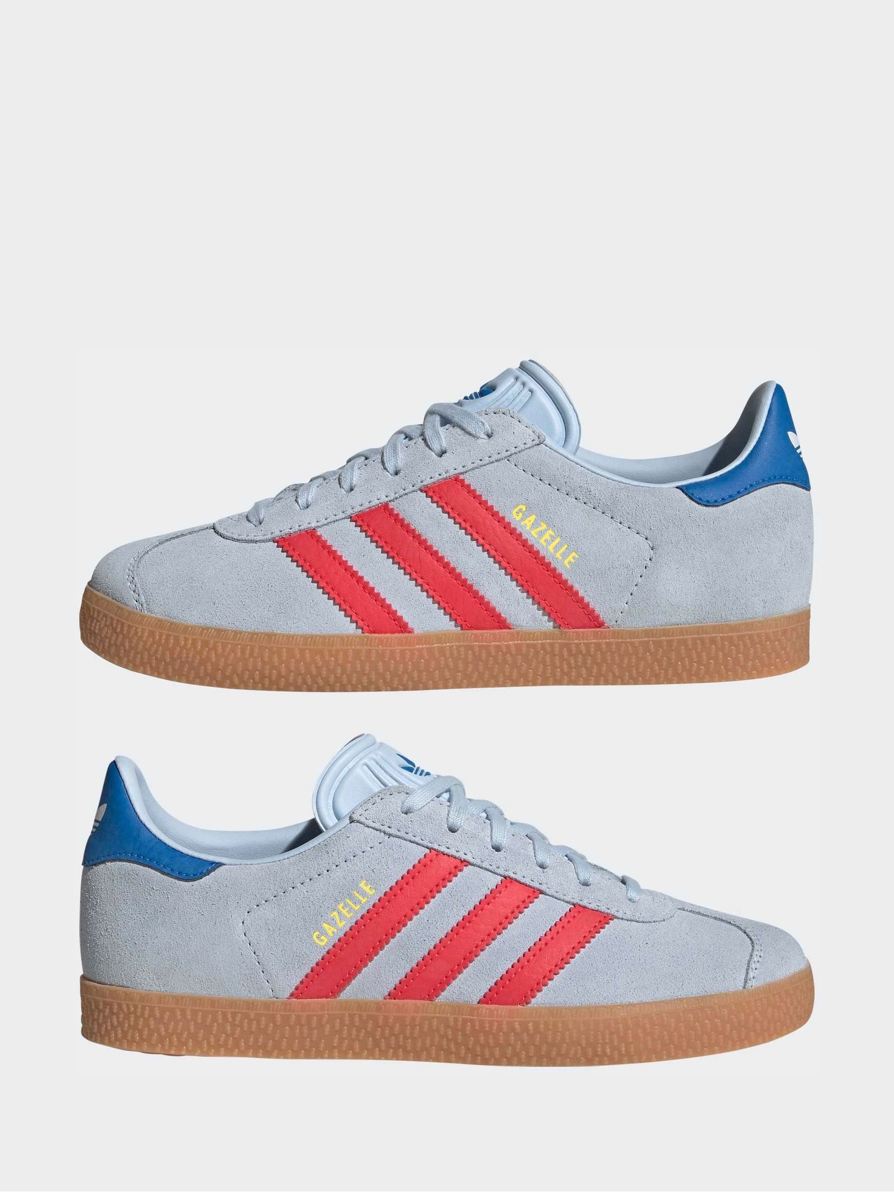 adidas Originals Blue Junior Gazelle Trainers image 3
