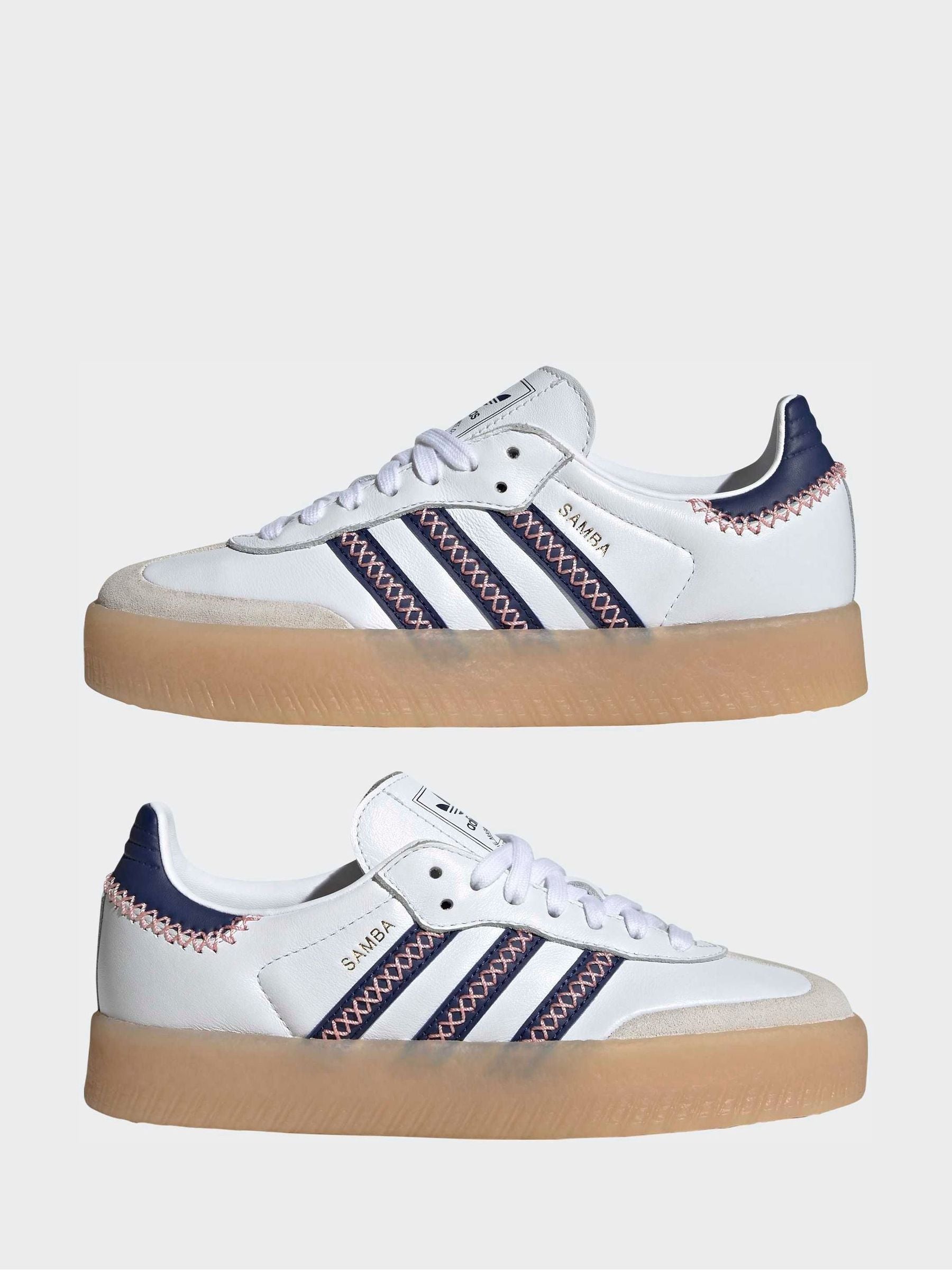 adidas Originals White Sambae Trainers image 3