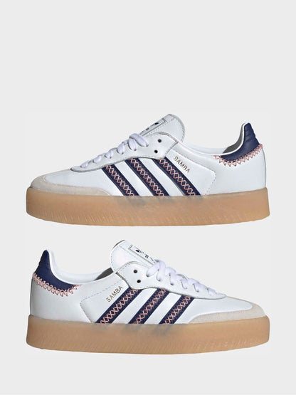 adidas Originals White Sambae Trainers image 3
