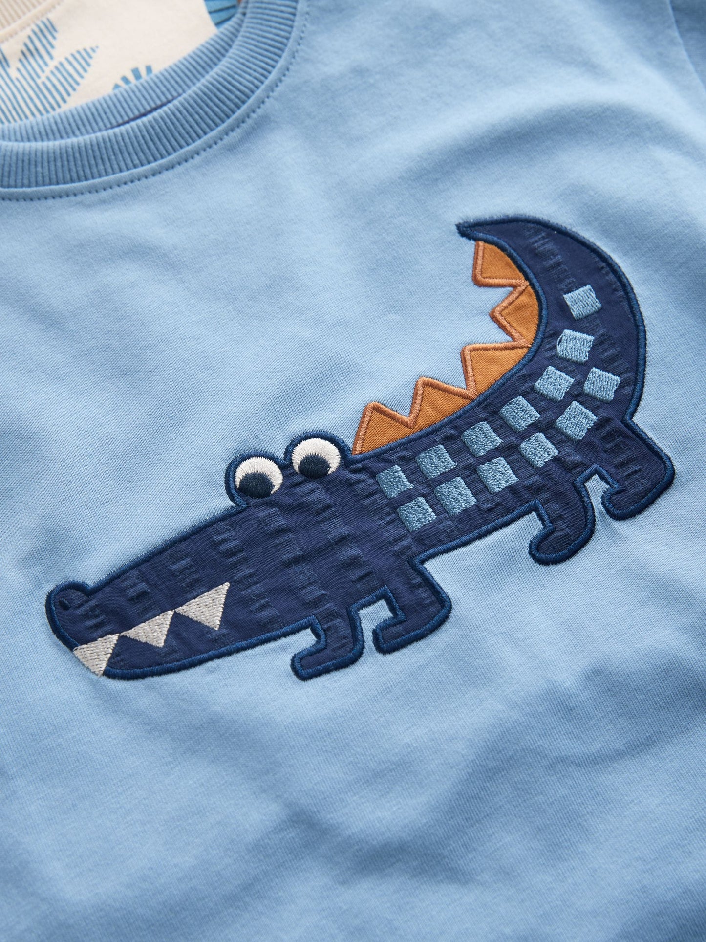 Blue/Ecru Safari Animal Short Pyjamas 3 Pack (9mths-8yrs) image 5