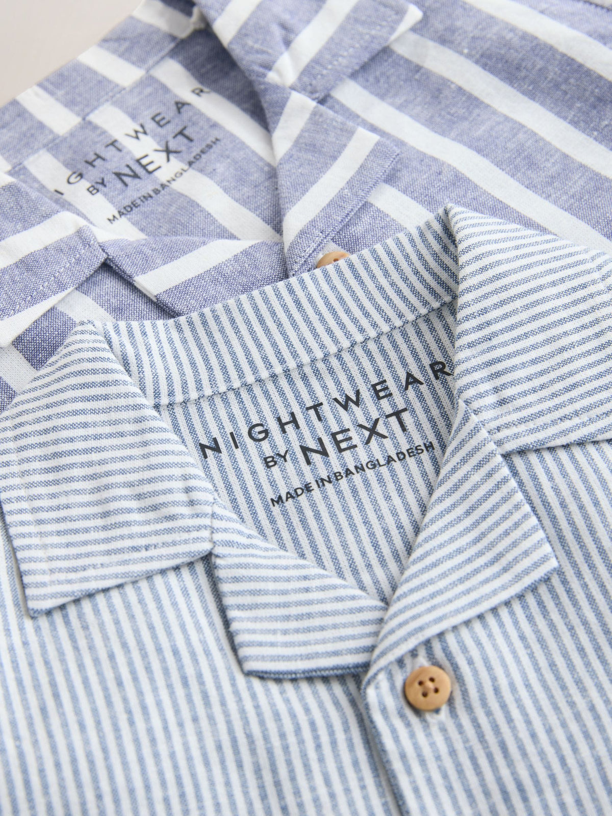 Blue/White Stripe Short Button Through Pyjamas 2 Pack (9mths-8yrs) - image 11