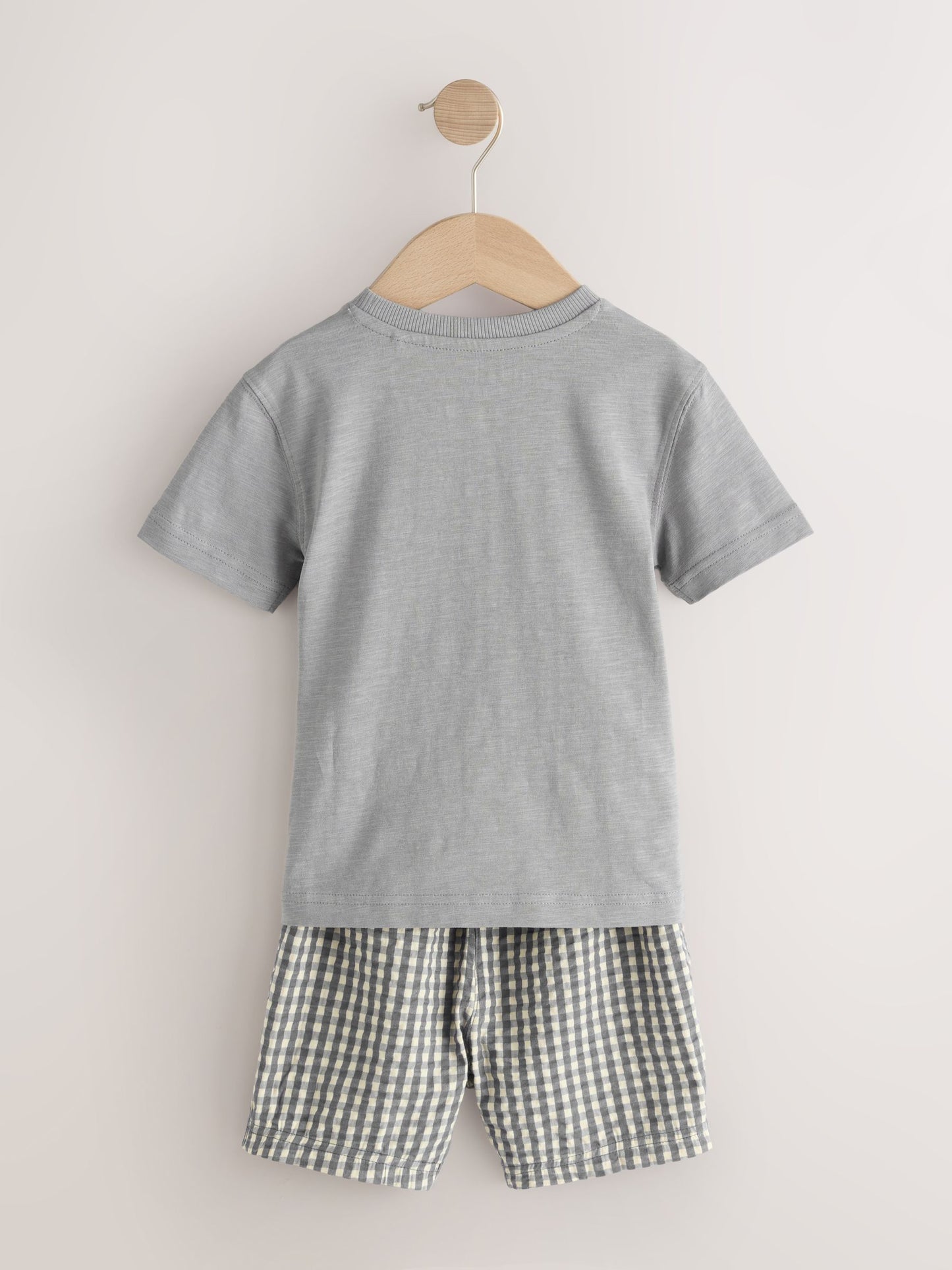 Brown/Cream/Grey Animal Short Pyjamas 3 Pack (9mths-8yrs) image 4