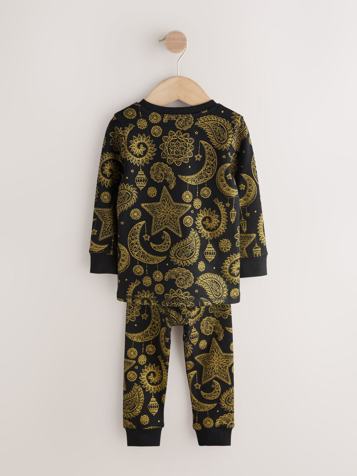 Black/Gold Snuggle Fit Pyjamas (9mths-12yrs) - image 6