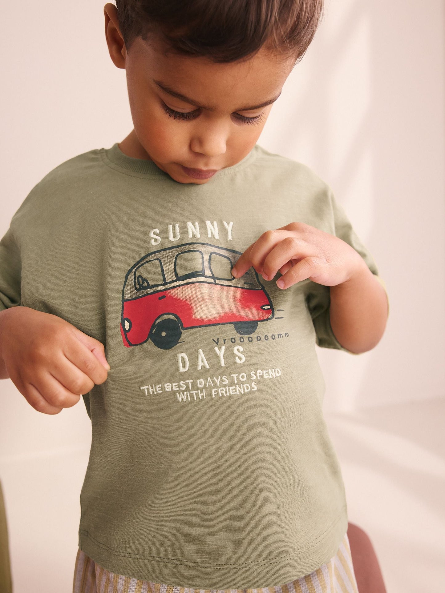 Blue/Green/Coral Transport Short Pyjamas 3 Pack (9mths-8yrs) image 4