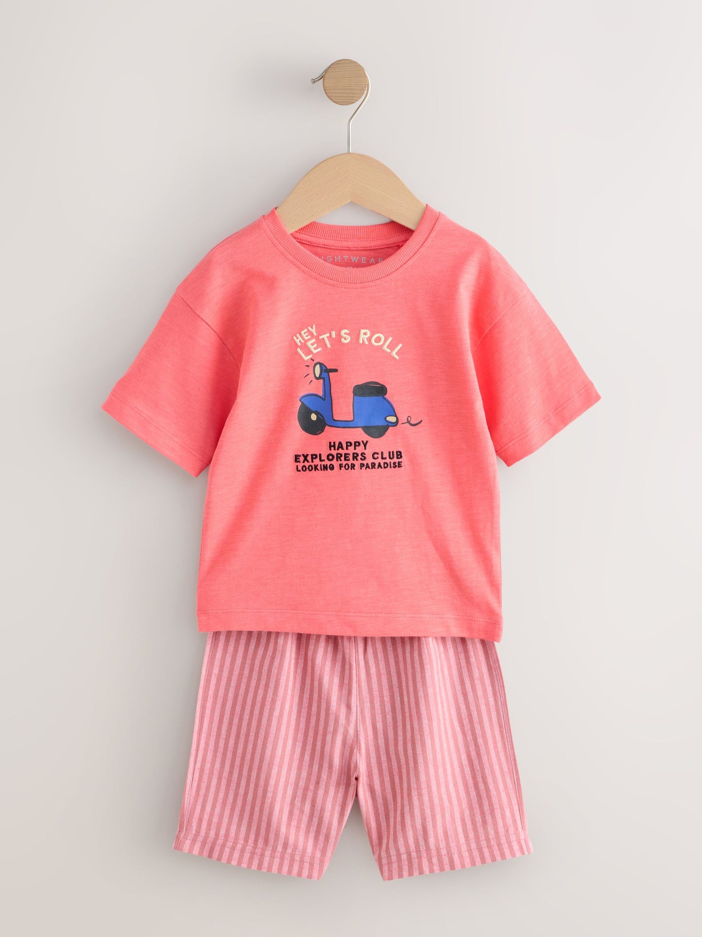 Blue/Green/Coral Transport Short Pyjamas 3 Pack (9mths-8yrs) image 6