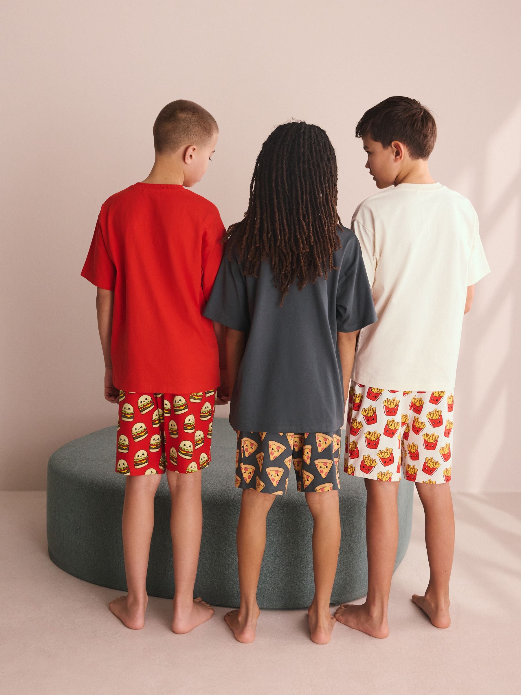 Red/Black/White Fast Food Shorts Pyjamas 3 Pack (4-16yrs) image 6