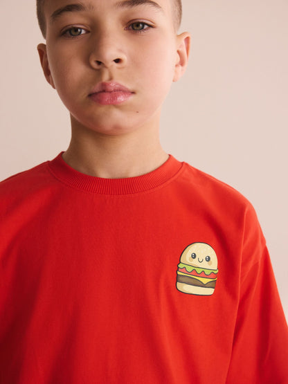 Red/Black/White Fast Food Shorts Pyjamas 3 Pack (4-16yrs) image 7
