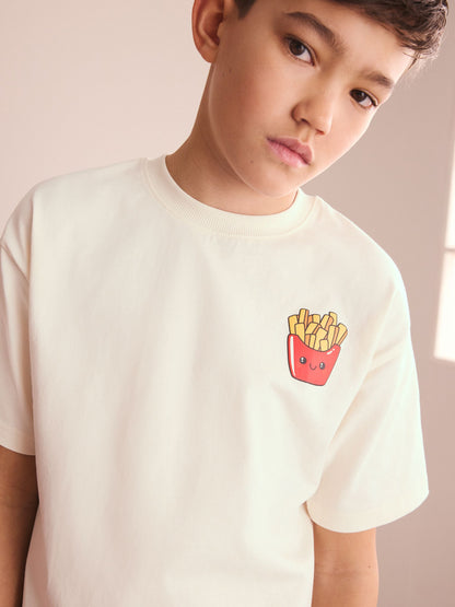 Red/Black/White Fast Food Shorts Pyjamas 3 Pack (4-16yrs) image 9