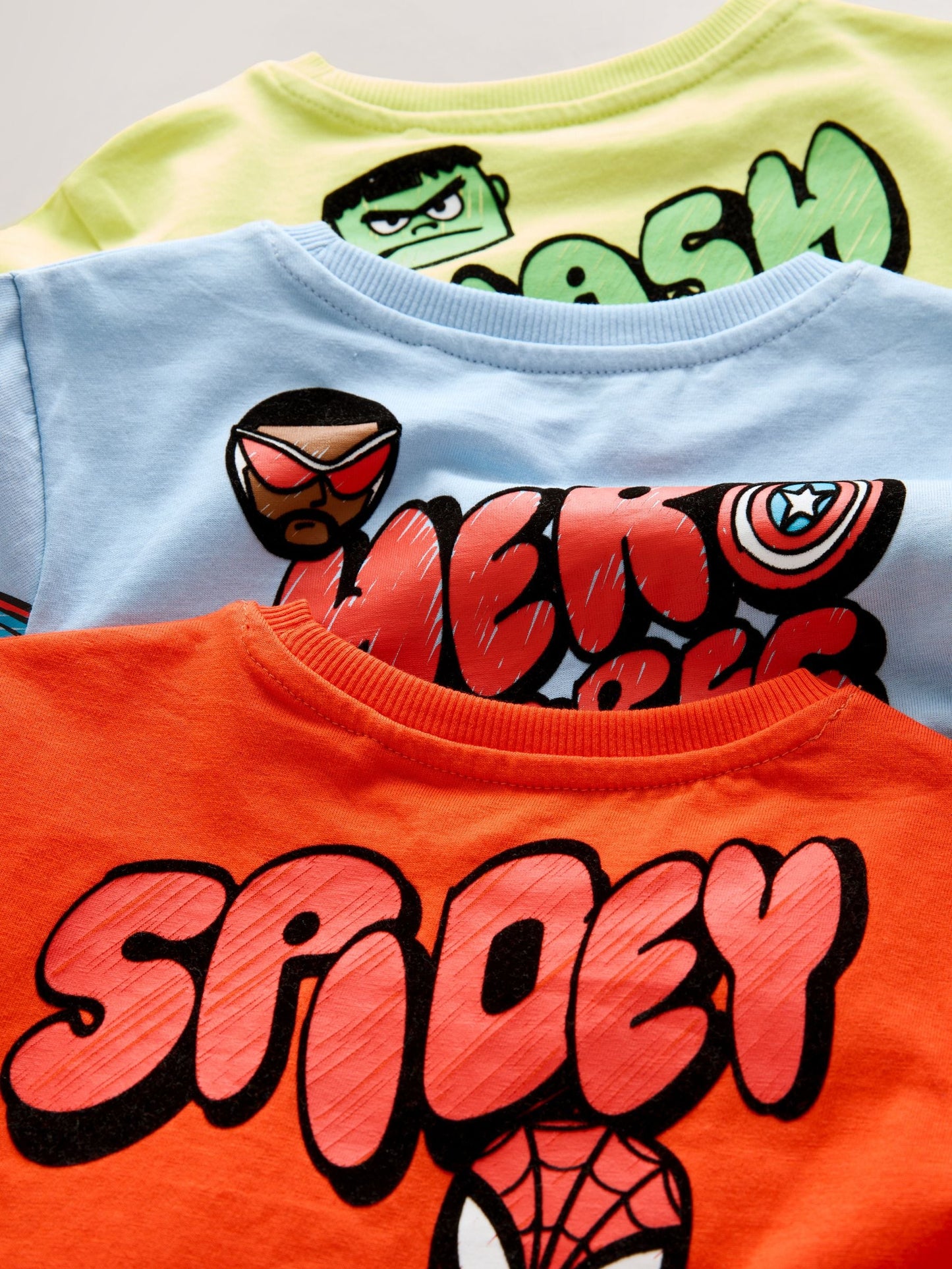 Red/Blue/Green Marvel Short Pyjamas 3 Pack (12mths-11yrs) image 5