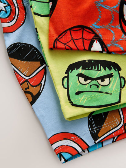 Red/Blue/Green Marvel Short Pyjamas 3 Pack (12mths-11yrs) - image 14
