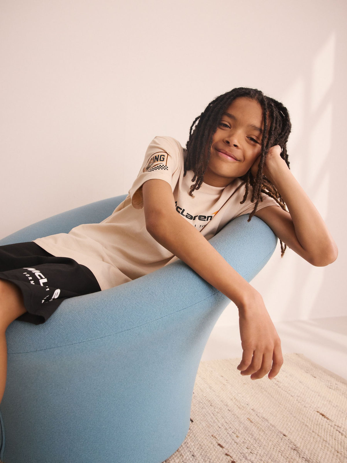Black/Ecru Mclaren Single Short Pyjamas (3-16yrs) - image 3
