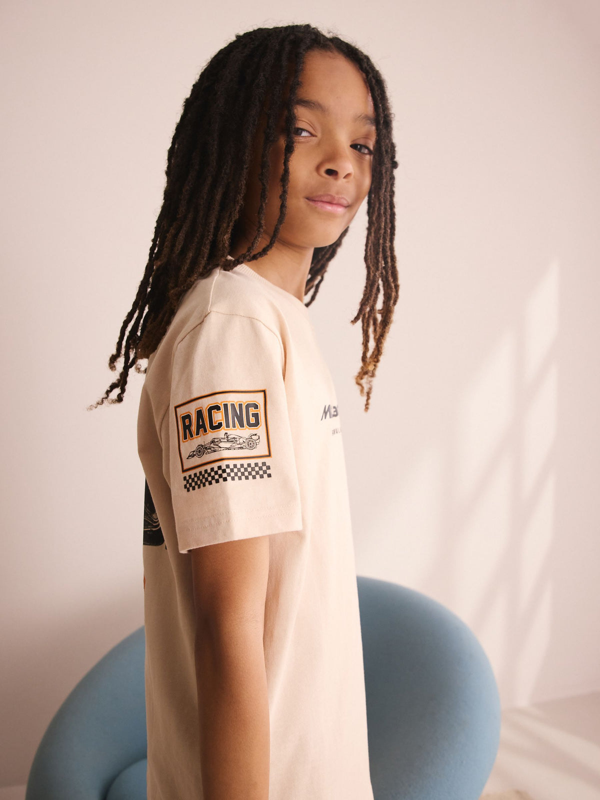 Black/Ecru Mclaren Single Short Pyjamas (3-16yrs) - image 6